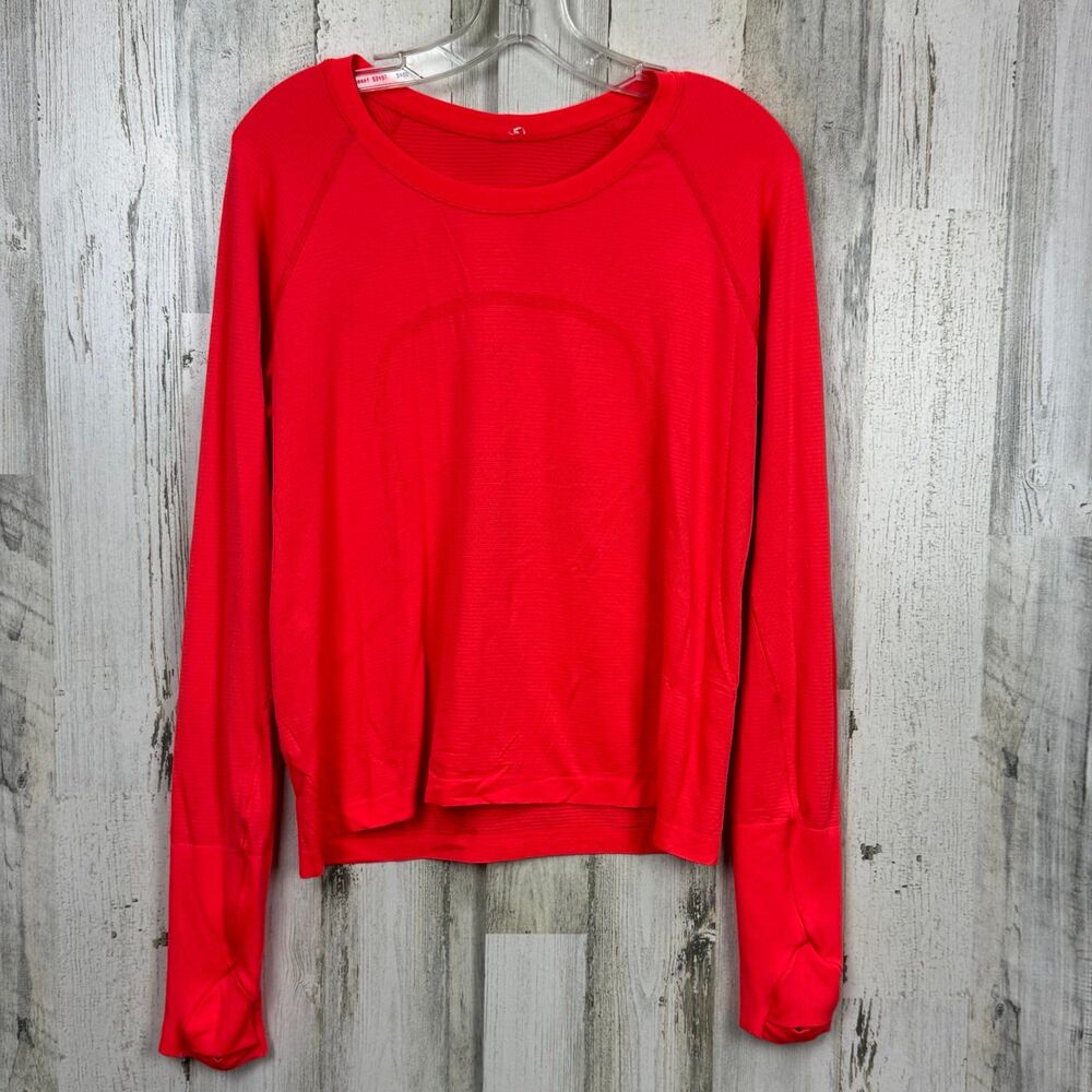 Lululemon Bright Red Swiftly Tech Long Sleeve Top… - image 5